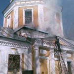 пожар в храме под Новгородом