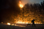 В Забайкалье огонь чуть не дошел до домов 