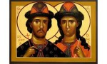 Церковь чтит память благоверных князей Глеба и Бориса, сыновей князя Владимира крестившего Русь